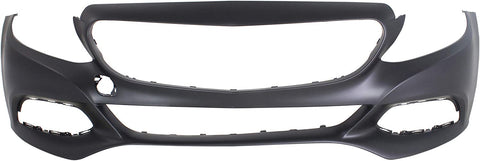 Front Bumper Cover for MERCEDES BENZ C300 2015-2018 Primed with Surround View (2017 Conv/Coupe)/Sedan