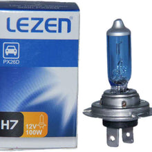 LEZEN H7 12V 100W Super White Car Halogen Bulb Xenon Filled Head (Pack of 10)
