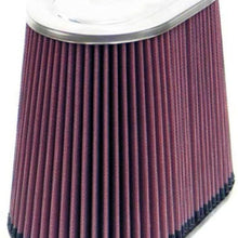 K&N Universal Clamp-On Air Filter: High Performance, Premium, Washable, Replacement Filter: Flange Diameter: 4 In, Filter Height: 7.5 In, Flange Length: 0.625 In, Shape: Oval Straight, RF-1034