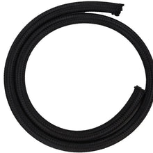 Qiilu 1m Lightweight Heat-resistant Nylon Braided Fuel Hose Oil Line Gas Line Hose BlackBlack Accessory(AN6) (AN6)