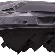 HEADLIGHTSDEPOT Headlight Projector w/Halo Left Driver Compatible with 2016-2018 Honda Civic Coupe/Sedan EX/EX-L
