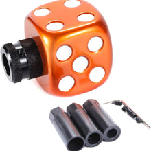 Bashineng Stick Shifter Knob Dice Style Gear Shift Head for Most Manual Automatic Cars (Red)