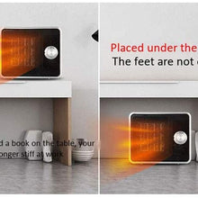 Zyyqt Small Desktop Heater, Home Office Mini Silent Heater Fast Hot Oven (Color : Black)