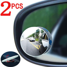 Car Blind spot Mirror 2PCS, Fan-Shaped Frameless high-Definition Glass Convex Rearview Mirror, 360° Swing Adjustment, Suitable for All Cars, Off-Road Vehicles and Trucks