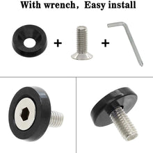 MotoParty Bumper Fender Washer/Bolt Engine Bay Dress Up Kit M6 20PCS Aluminum With Wrench(Black)