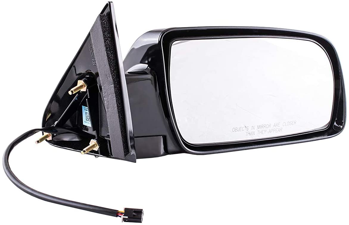 Passenger Side Mirror for Cadillac Escalade Chevy Blazer Suburban Tahoe GMC Yukon C/K 1500 2500 3500 (1988 1989 1990 1991 1992 1993 1994 1995 1996 1997 1998 1999 2000) Black Non-Heated Power Adjusting