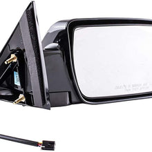 Passenger Side Mirror for Cadillac Escalade Chevy Blazer Suburban Tahoe GMC Yukon C/K 1500 2500 3500 (1988 1989 1990 1991 1992 1993 1994 1995 1996 1997 1998 1999 2000) Black Non-Heated Power Adjusting