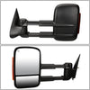 Replacement for Chevy Silverado/GMC Sierra Heated Power Smoked Signal Extendable Towing+Corner Blind Spot Mirror