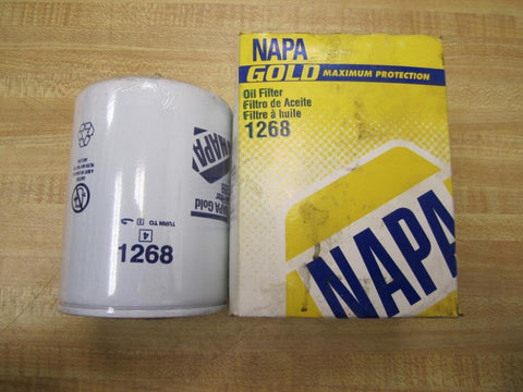 NAPA FILTERS 1268 Oil Filter Spin ON 5.2 X 3.69 X 11/8-16INCH Thread