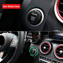 XinQuan Wang Carbon Fiber Car Engine Start Stop Button Cover Keyless Go Ignition Stickers Fit for Mercedes Benz C GLC C200l (Color : Free, Color Name : Red)