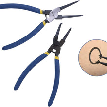 RUWOO Z23004 4-Piece Pneumatic Tool 8" Internal/External Cr-V Snap Ring Pliers (8 Inch)