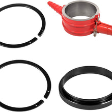 Piston Ring Compressor Tool 5.4" bore and Anti-Polishing Ring Adapter Set Alternative to 5299448 PT-7040 for Cummins ISX Caterpillar 3400 CAT C15