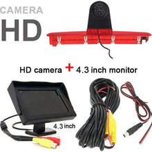 HD Third Roof Top Mount Brake Lamp Reverse Rear View Backup Camera Angle and Distance Adjustable Night Vision for V W T6 Caravelle Bus Transporter MPV SUV (Camera+Rearview Mirror)