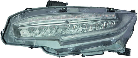 For Honda Civic Ex/Ex-L/Ex-T/Lx Model Only LED Headlight 2016 2017 Driver Left Side Headlamp Assembly Replacement
