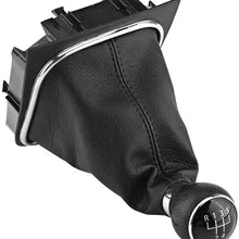 Car Gear Shift Knob, 5 Speed Auto Gear Shifter Boot Cover Replacement Gearstick Gaiter Boot for Golf 6 MK5 MK6 Jetta 2005-2014