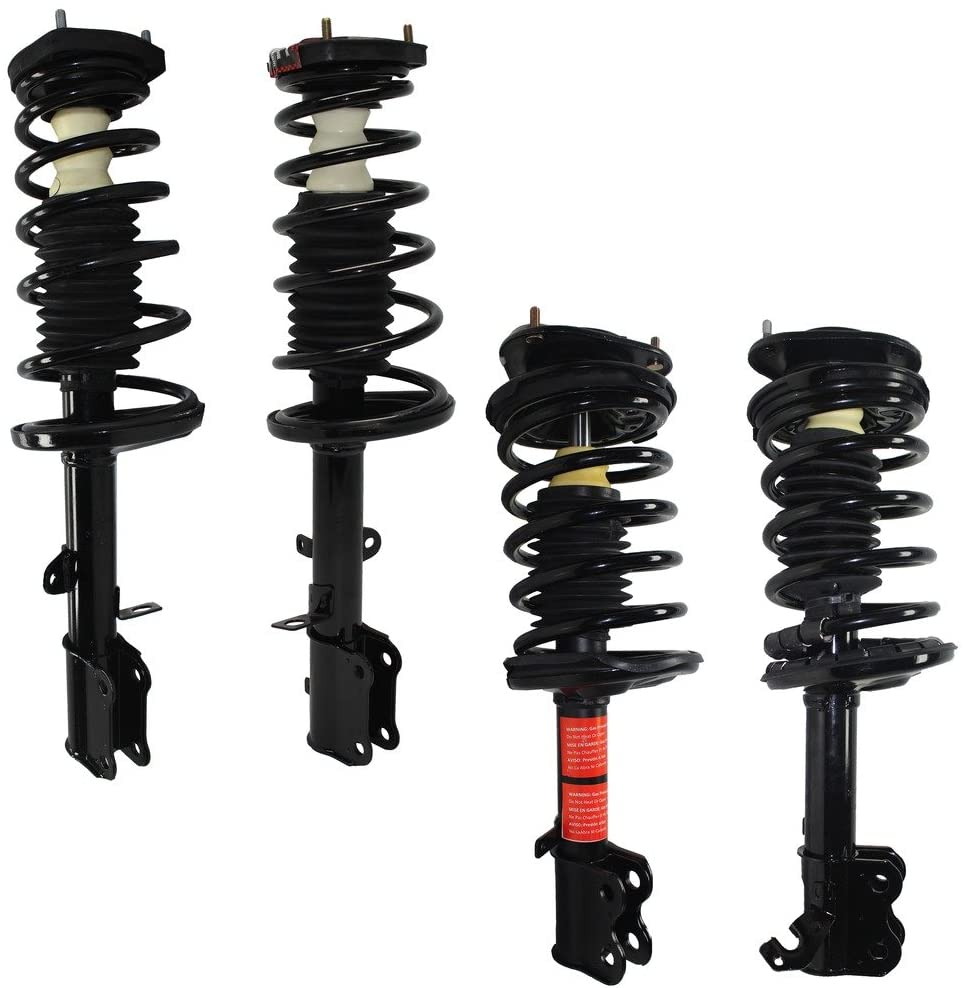 Detroit Axle - Brand New All (4) Front & Rear Complete Strut & Spring Assembly fits 1993 1994 1995 1996 1997 Geo Prizm - [1993-2002 Toyota Corolla]