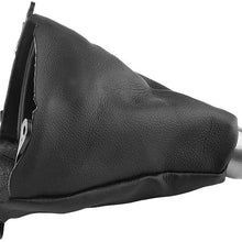 Gear Shift Gaiter, Car Handbrake Gear Shift Knob Cover Car Manual PU Leather Gear Gaiter Shift Shifter Boot Replacement for Honda Civic 2006-2012