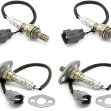 Kwiksen 4pcs Oxygen Sensor Upstream Downstream O2 Sensor 1 2 Replacement for Toyota Tundra SR5 4.7L RWD 2000-2002/Toyota Tundra Limited-4.7L RWD 2001-2002/Lexus LX470 Base 4.7L 1998-2002