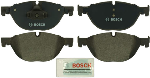 Bosch BP1409 QuietCast Premium Semi-Metallic Disc Brake Pad Set For Select Bentley Arnage; BMW (i, GT, Ld, Li, xDrive), 528, 535, 550, 650, 740, 750, ActiveHybrid; Rolls-Royce + More; Front