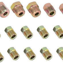ECCPP Standard SAE Inverted Flare Brake Line Fittings Nuts Assortment 3/16" Kit Set