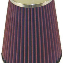 K&N Universal Clamp-On Air Filter: High Performance, Premium, Washable, Replacement Filter: Flange Diameter: 4 In, Filter Height: 7 In, Flange Length: 1.75 In, Shape: Round Tapered, RC-4680