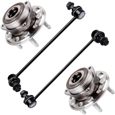 ZENITHIKE 4PCS Suspension Kit Replacement For 10-14 for C-hevrolet Equinox 10-13 for G-MC Terrain Parts Front Sway Bar End Link - Driver Side Front Sway Bar End Link - Passenger Side Wheel Hub Bearing