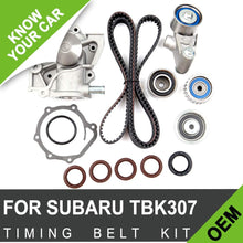 Scitoo Timing Belt Water Pump Oil Seals Kit Fits 2000-2006 2.5L Subaru Legacy Outback Baja Non-Turbo H4 SOHC EJ25