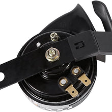 Suuonee Motorcycle Snail Horn, 12V 510HZ Mini Loud Electronic Snail Horn For Motorcycle Loud Voice Speaker Universal