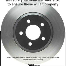 Detroit Axle Replacement for 2008-2014 Dodge Avenger 11-14 Chrysler 200 [295mm] Front Drilled Rotors w/Ceramic Brake Pads + Wheel Hub and Bearing Assembly - 6pc Set