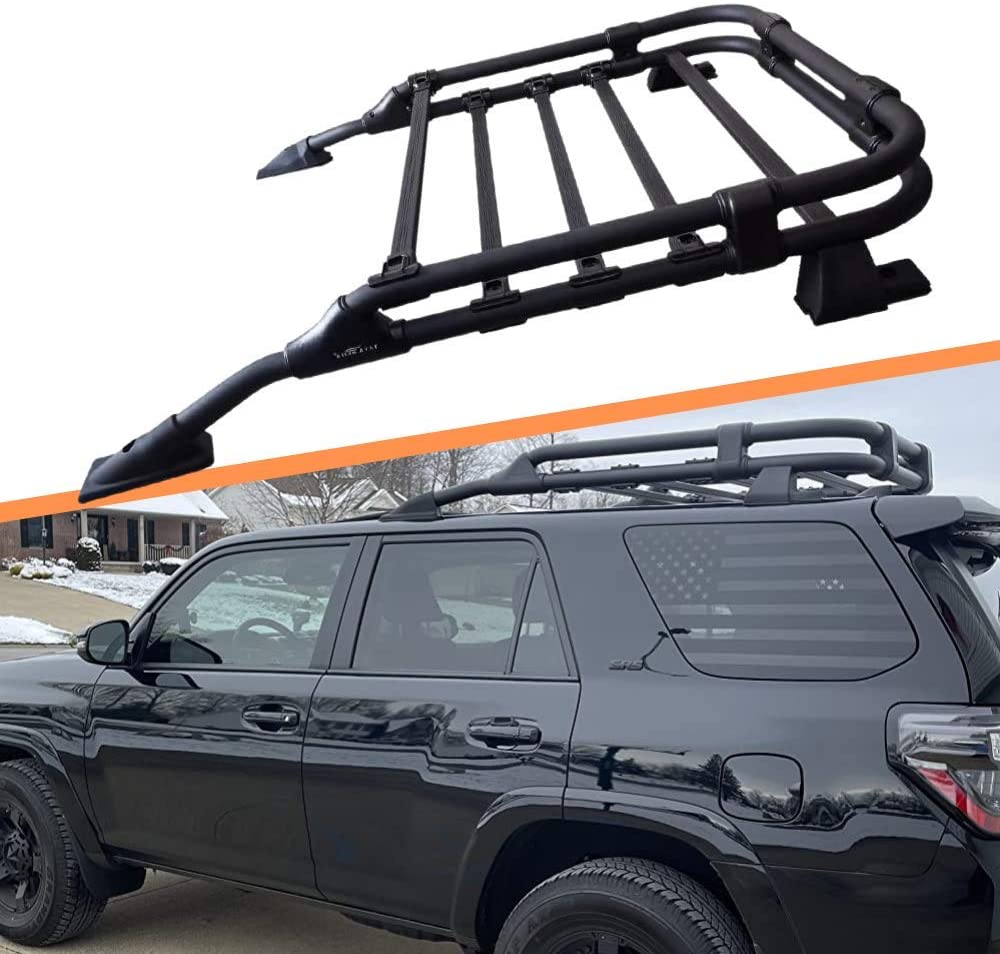 Titopena Roof Basket Rack Fit for 2010-2021 Toyota 4Runner Black Powdercoat TRD Style