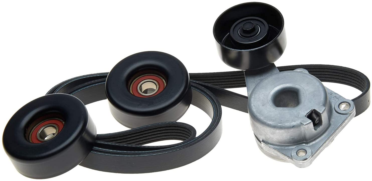 ACDelco ACK061015 Professional Automatic Belt Tensioner and Pulley Kit with Tensioner, Pulleys, and Belt