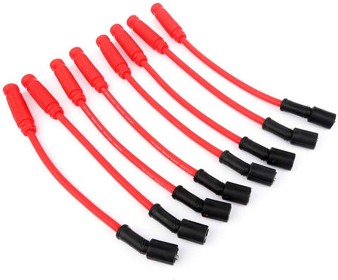 SCITOO Ignition Wire Sets New 25cm 32819 Fits for Buick Rainier Chevy Silverado 1500/ Suburban 1500/ Tahoe GMC Sierra/Sierra 1500/ Yukon 1999-2013