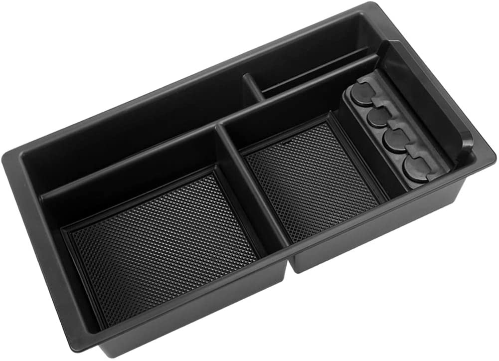 Center Console Tray Organizer for GMC Sierra Yukon Chevy/Chevrolet Silverado Tahoe Suburban 2015-2018 -GM Vehicles Accessories Replaces 22817343 (Full Console w/Bucket Seats ONLY)