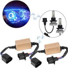 Hlyjoon Car Error Free Decoder 2pcs H13 9008 LED Headlight Decoder Device Anti-Flicker Resistors Error Canceller Car Vehicles LED Headlight Decoder