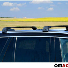 OMAC Fits Audi Q5 2018-2021 Roof Rack Crossbars | Aluminum Lockable Black Top Cargo Racks | Luggage Ski Kayak Bike Snowboard Carriers Set 2 Pcs | Auto Exterior Accessories