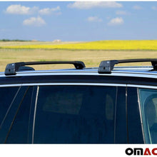 OMAC Roof Rack Lockable Mechanism | Aluminum Black Cargo Carrier Rooftop Luggage Crossbars | Fits Mitsubishi Outlander Sport ASX 2011-2021