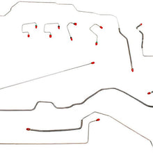 Compatible With 1997-98 Jeep Grand Cherokee 4 WHEEL DISC ABS Preformed Brake Line Set Kit STAINLESS (S-5-1)