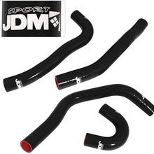 For Mitsubishi Evolution Evo X 10 4B11 JDM 3 Ply Nylon Silicone Radiator Coolant Hose Pipe Kit Black