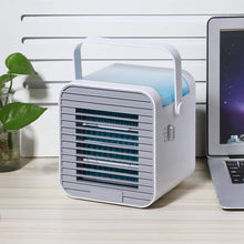 Yosoo123 Air Conditioner, Mini Air Cooler Portable USB Air Conditioner Desktop Cooling Fan Desktop Air Conditioner Personal USB Cooler with Portable Handle for Home Room Office