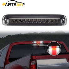Partsam High Mount Stop Light 3rd Third Brake Light for 1999-2006 Silverado Sierra 1500 2500 HD 3500 Chrome Housing Smoke Lens Center Mount Rear Top Cab Roof Cargo Lights Lamps (1 Plug)