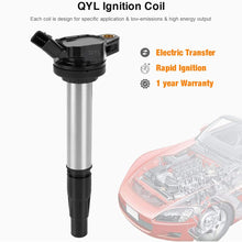 QYL 4Pcs Ignition Coils for Prius Corolla Matrix V CT200H XD 1.8L L4 UF-596 UF-619 C1714 90919-02252 90919-02258