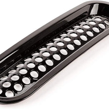 Rugged Ridge 11306.31 Grille Insert Kit, Perforated, Black; 07-18 Jeep Wrangler