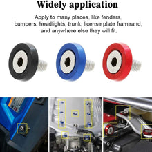 MotoParty Bumper Fender Washer/Bolt Engine Bay Dress Up Kit M6 20PCS Aluminum With Wrench(Black)