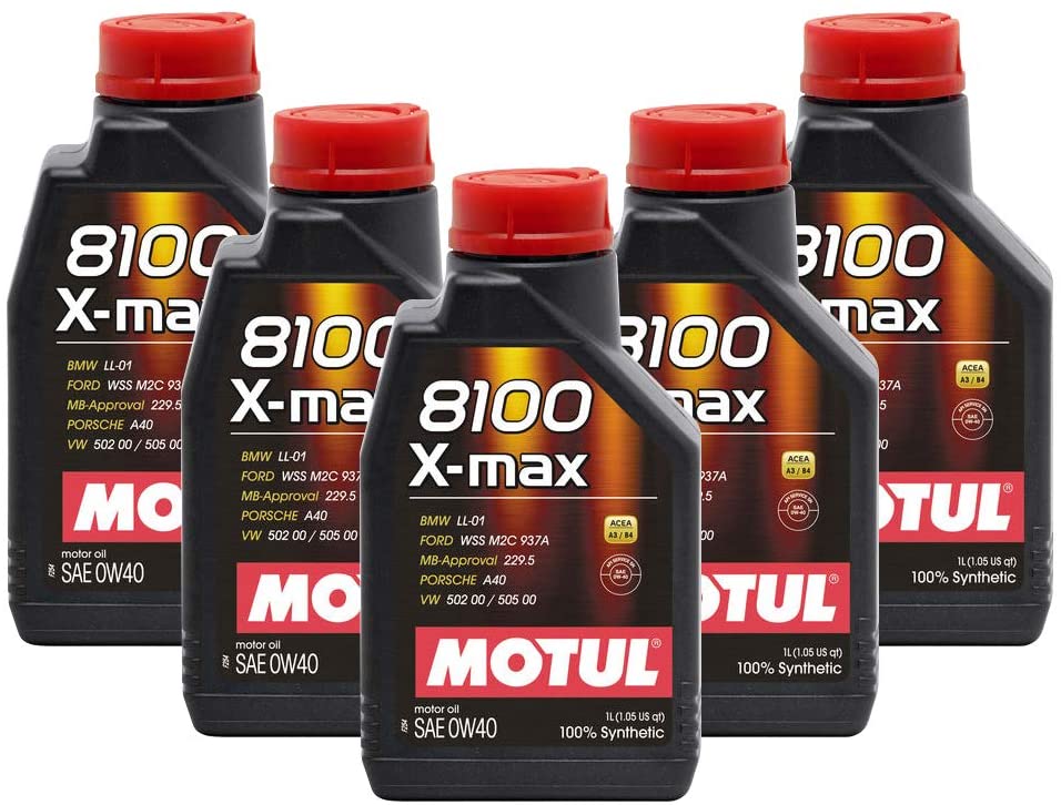 Motul 8100 X-Max 0W40 Fully Synthetic Engine Oil (5 Liters)
