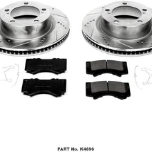 Power Stop K4696 Front Brake Kit with Drilled/Slotted Brake Rotors and Z23 Evolution Ceramic Brake Pads