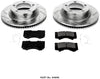 Power Stop K4696 Front Brake Kit with Drilled/Slotted Brake Rotors and Z23 Evolution Ceramic Brake Pads