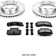 Power Stop K1992 Front Brake Kit with Drilled/Slotted Brake Rotors and Z23 Evolution Ceramic Brake Pads