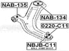 FEBEST NAB-135 Front Control Arm Bushing