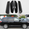 ITrims for Toyota Highlander XU40 2008-2013 Black Car Roof Rack Rail End Cover Shell Cap Replacement 4PCS