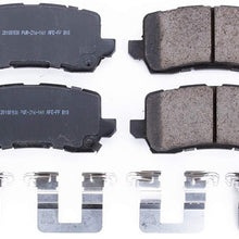 Power Stop 17-1698, Z17 Rear Ceramic Brake Pads with Hardware